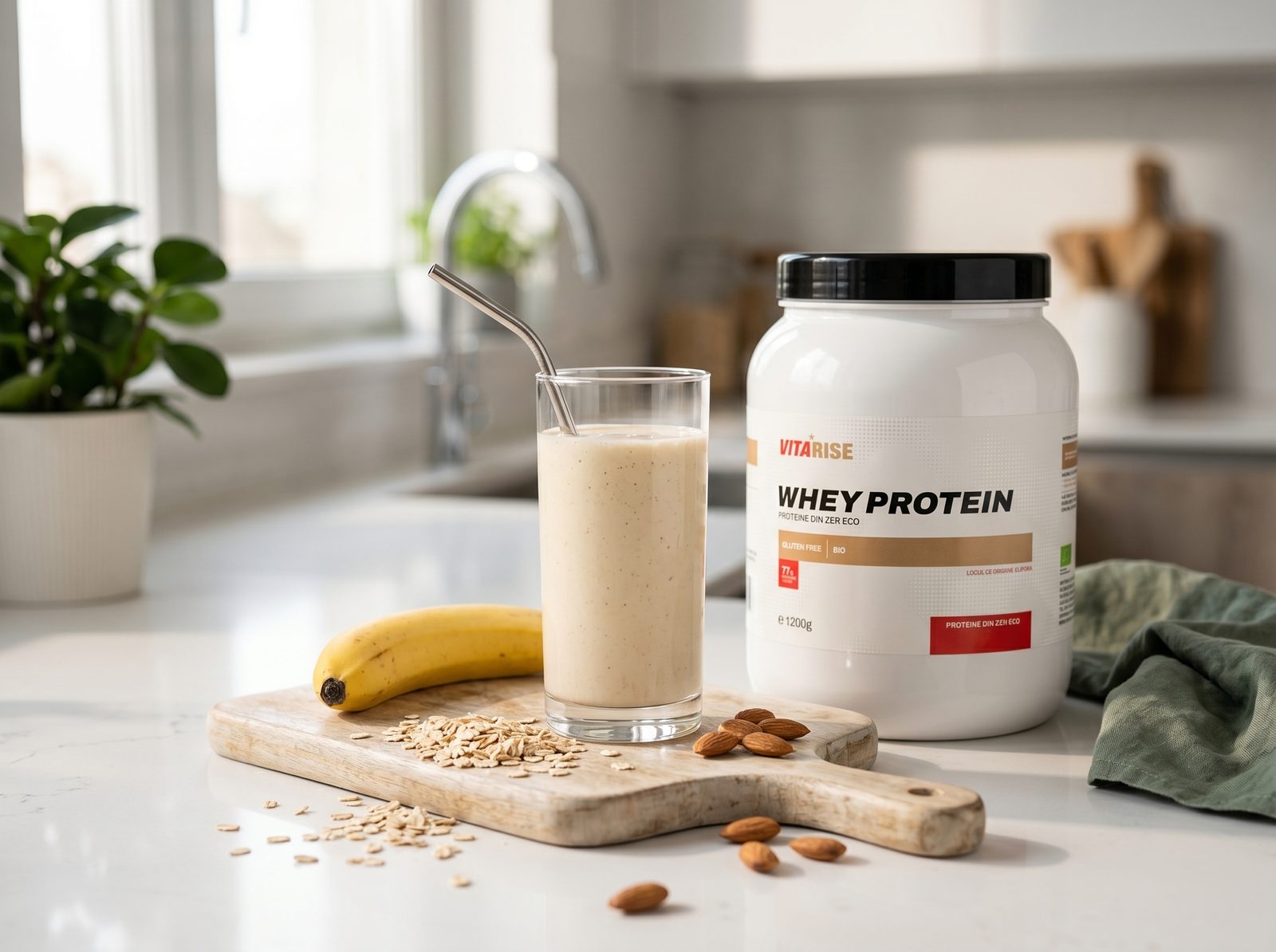 Smoothie proteic cu Proteina din Zer BIO VITARISE